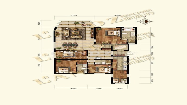 上海天玺品质老艺术家倾力设计可送软装坐在客