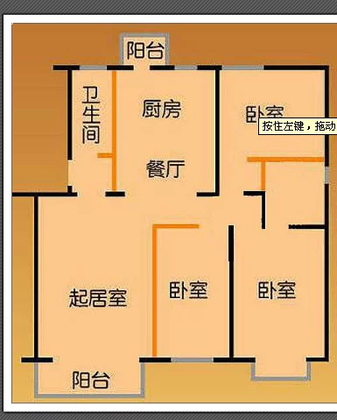 上海汤臣臻园三室南简装修普通住宅整租-上海搜狐焦点租房